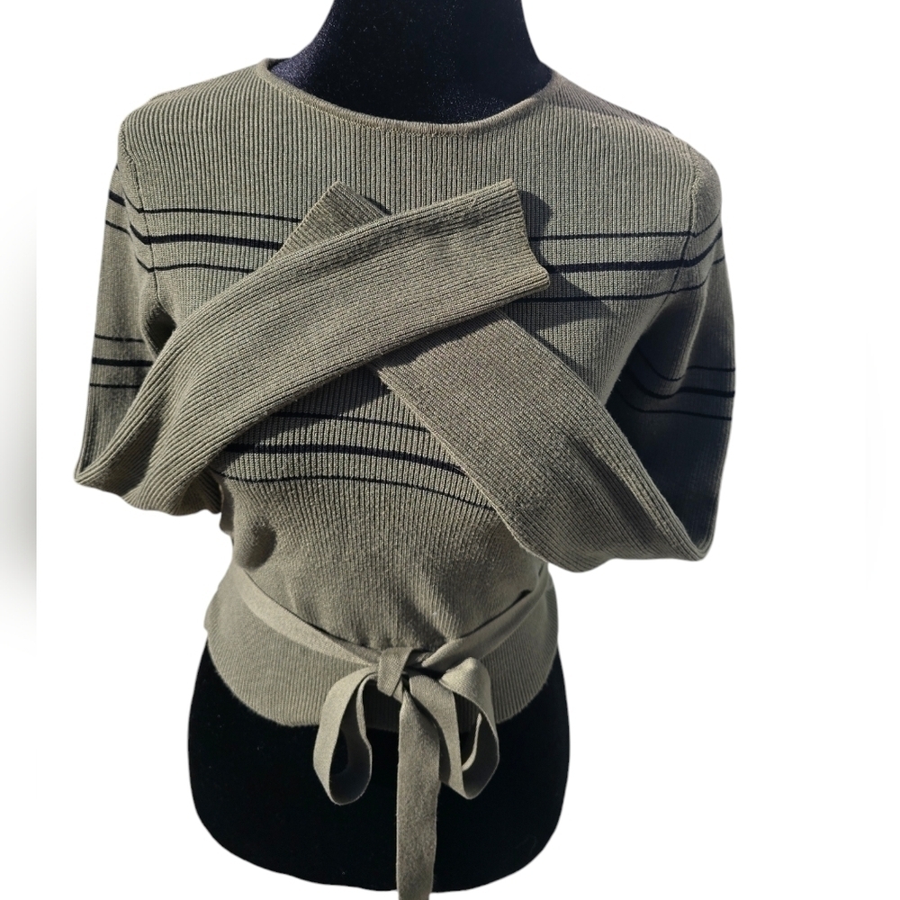 Zara crop green sweater size S - Picture 3 of 10